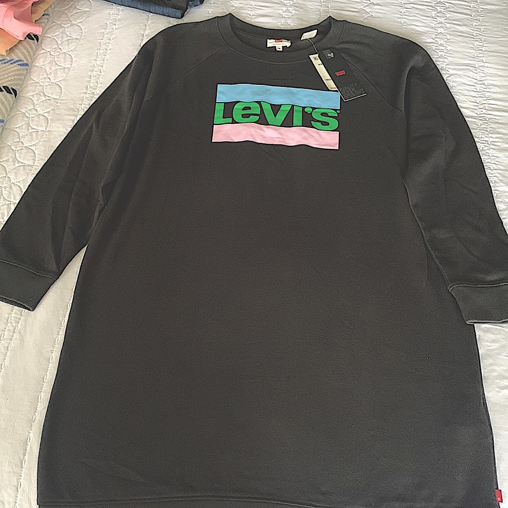 Levi’s long sleeve black casual dress